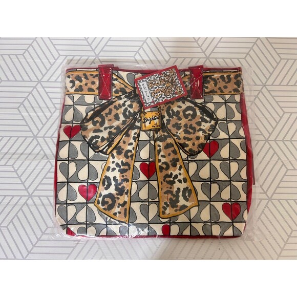 NWT$150 2025 Cat Kitty Brighton Canvas Wild Love Tote Travel Beach - Picture 7 of 7
